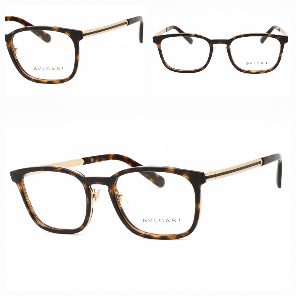 Bvlgari Tortoise Shell, Rectangular Glasses